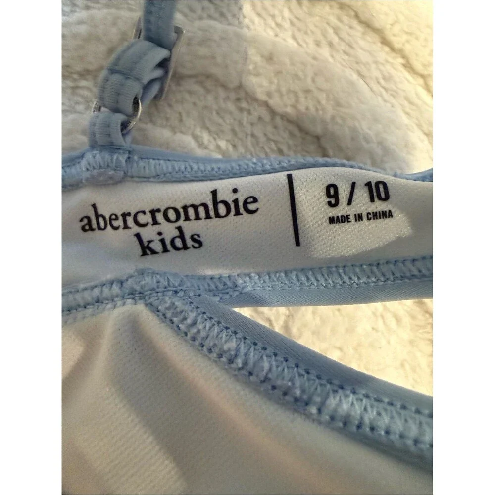 Abercrombie Kids Light Blue Bikini Swimsuit Set – Girls Size 9/10